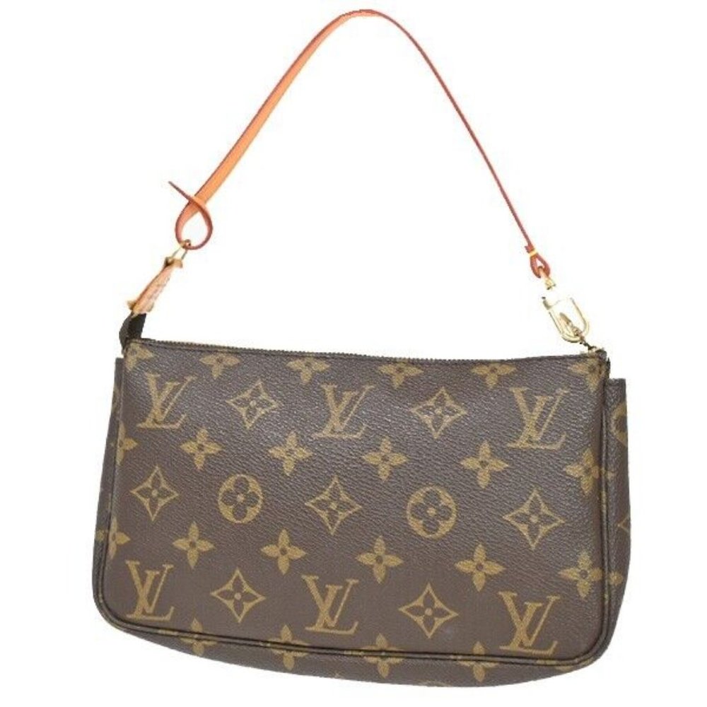 LOUIS VUITTON Pochette Accessoires Hand Bag Monogram Leather BN M51980 84FA278